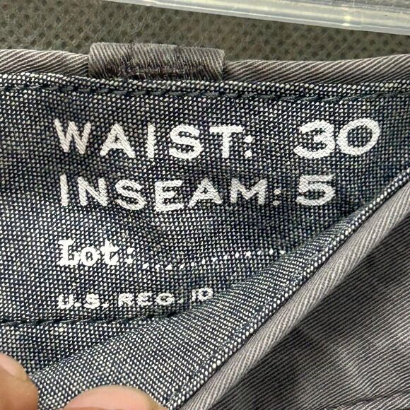 J.Crew Varick Shorts Men's Size W30 / Inseam 5in Gray Stretch Slash Pockets - Picture 4 of 7